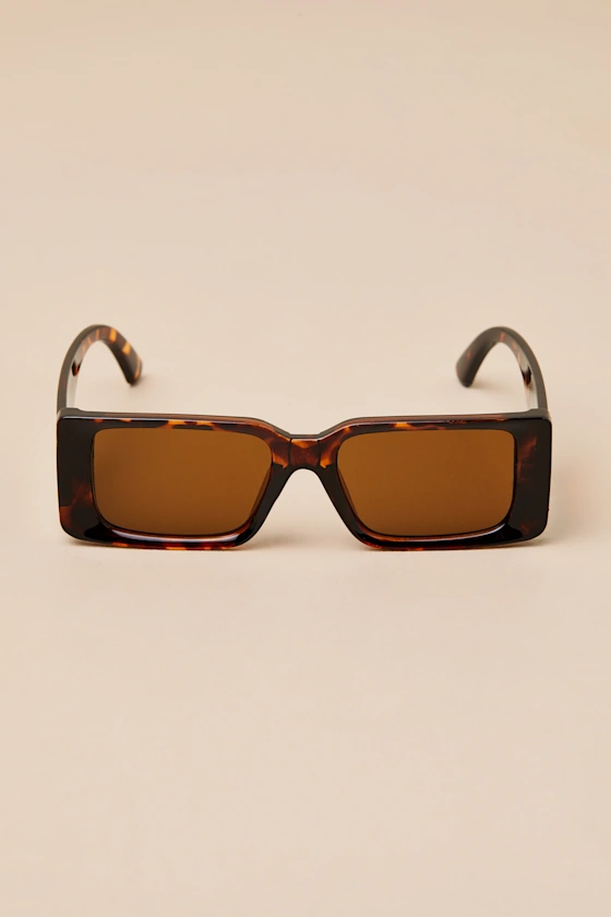 Rolinda Brown Tortoise Square Sunglasses